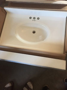 NEW marble white sink