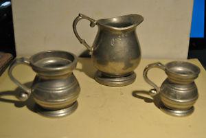 Old Three Cup Pewter USA
