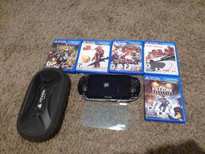 PS Vita With Case, Games and Memory Card
