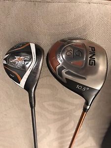 Ping G* and a Callaway X2 Hot 13.5*