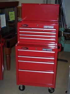 Red Craftsmen Tool Boxes