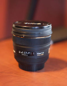 Sigma AF 50mm f/1.4 EX DG HSM Lens, Canon Mount