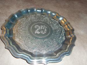 Silver Plated 25 th Anniversary Tray