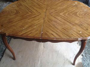 Solid Wood Older Table - $60.