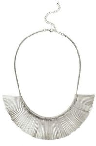 Stella & Dot Essential Fringe Necklace Silver