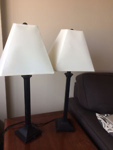 Tall Black Table Lamps - downtown