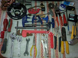 Tool Bag of Plumbing Tools