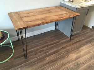 Tri hairpin leg kitchen table