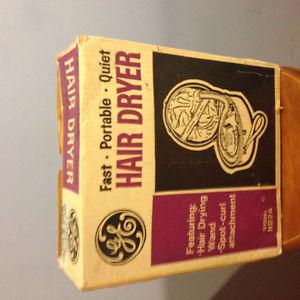 Vintage pillbox hair/nail dryer