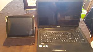 Wanted: Ipad 2 & Toshiba 17" laptop