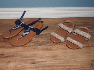 Women's sandals NEW $7 each (size 10 & size 9)