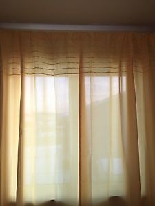 Yellow Top Pleat Curtains