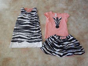 gymboree size 7 zebra lot