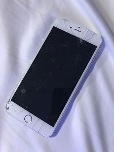 iPhone 6 Plus, 16gb, bell, cracked screen
