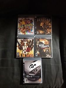 5 PS3 games for sale