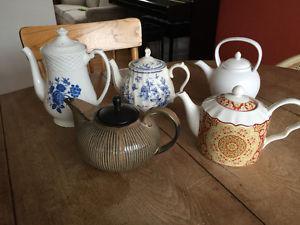 5 teapots for $55
