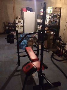 Bench press Bench Bar and Weights