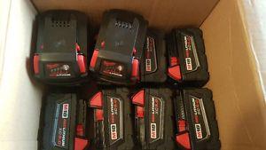 Brand New Milwaukee 5amp batteries