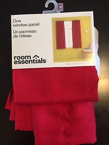 Brand new red curtains