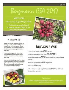 CSA Vegetable Garden Membership