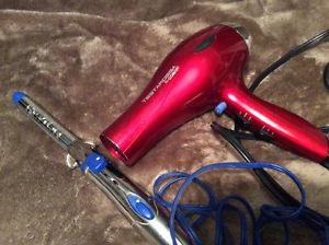 Conair Hair Dryer and Revlon Curling Iron