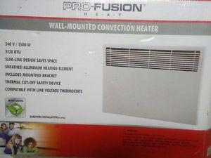 Electric wall mounted heater