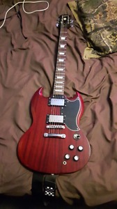 Epiphone sg G-400 with line 6 amp $250