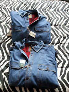 Fleece lined jean jackets - size l and xl $20 for both