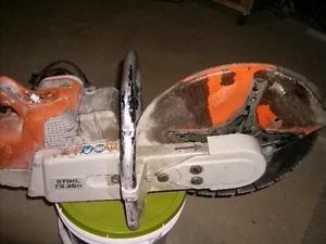 Gas power saw 14 in