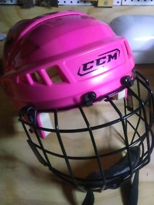 Girls hockey helmet