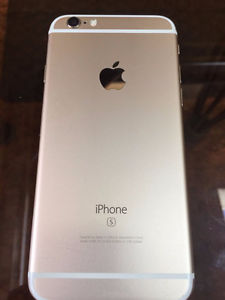 Gold iPhone 6s - Bell Locked - w/ new wall charger