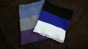 Handmade knitted cowls