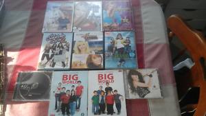 Hannah Montana Movies (5) and 2 Music cds