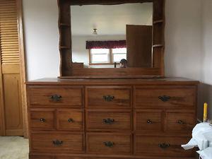 Oak bedroom set