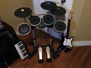 Rockband 3 Band Kit with game for Xbox 360