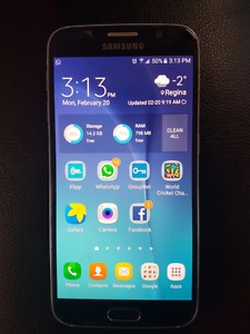 Samsung Galaxy S6 Unlocked in mint condition.