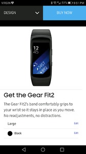 Samsung Galaxy gear fit 2