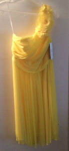 Short Yellow One Strap Dress Paid $160 Asking $60!! NEVER