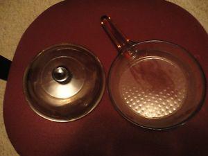 Small Corning Wear Frying Pan with Lid 7" Reduced
