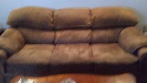 Sofa, chair, loveseat, coffee and end tables