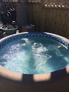 Softub Hottub $ Set up and running.