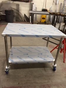 Stainless Steel Mobile Prep Table