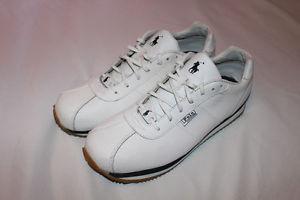 Vintage 90s Polo Ralph Lauren White Leather Shoes Size 9