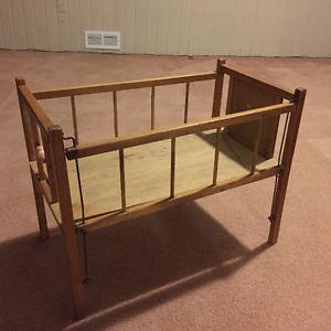 Vintage Toy Doll Crib