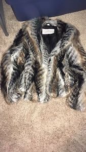 Women's Size Medium Faux fur jacket