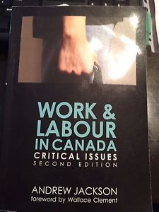 Work & Labour in Canada critical issues 2nd ed