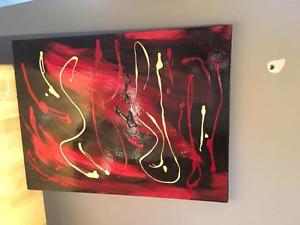 abstract canvas picture