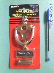 sealed DOOR KNOCKER with EYE VIEWER & NAME CARD SLOT