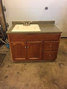 41 inch vanity, sink and faucet