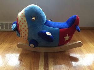Airplane rocking horse